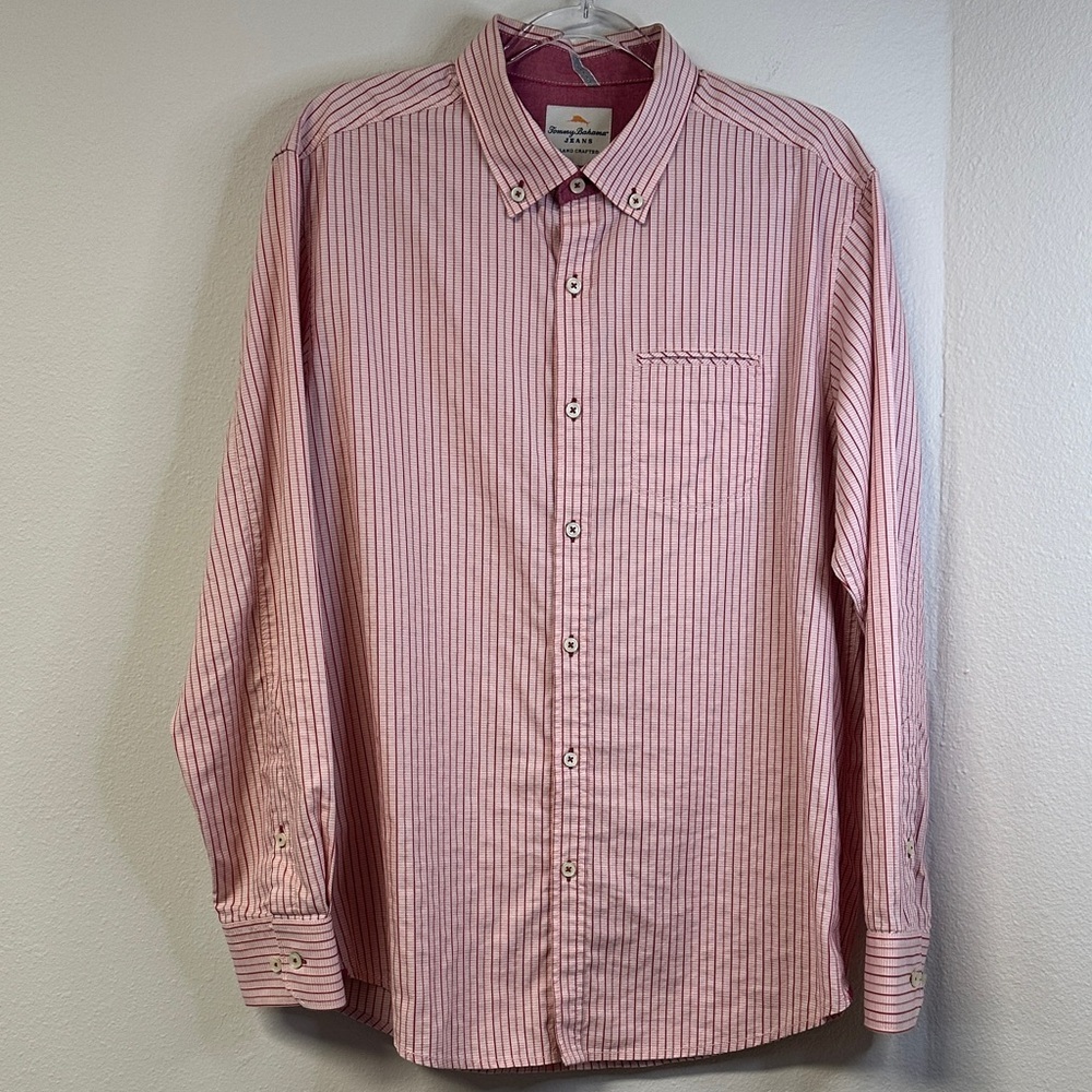 Tommy Bahama Jeans Island Crafted Men's Cotton Button Down Casual Shirt Size M